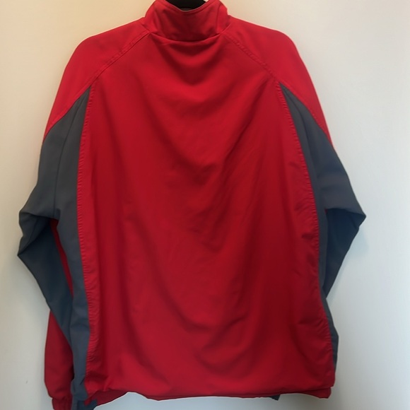 Reebok Red & Gray Full Zippered Windbreaker Size XL - Picture 8 of 11